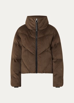 Krakatau Dames Nebula pufferjack met quilt patroon en steekzakken in de kleur Beige, maat: M