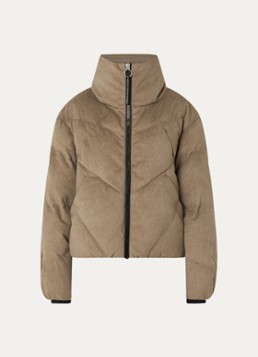 Krakatau Dames Nebula pufferjack met quilt patroon en steekzakken in de kleur Bruin, maat: XL