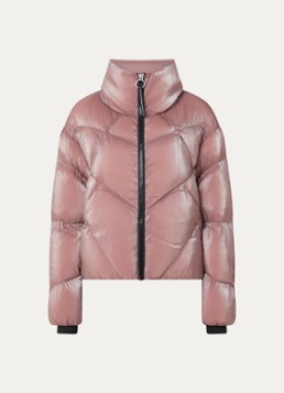 Krakatau Dames Nebula pufferjack met quilt patroon en steekzakken in de kleur Paars, maat: XL