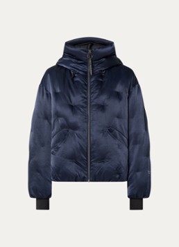 Krakatau Dames Torrca pufferjack met steekzakken in de kleur Donkerblauw, maat: M