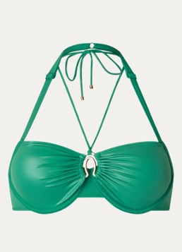 Marlies Dekkers Dames Jet Set voorgevormde balconette bikinitop met glanzende finish in de kleur Groen