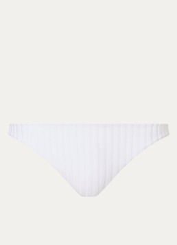 Calvin Klein Dames Bikinislip met ribstructuur in de kleur Gebroken wit