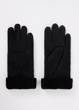 Kessler Dames Ilvy handschoenen van suède in de kleur Zwart, maat: 8