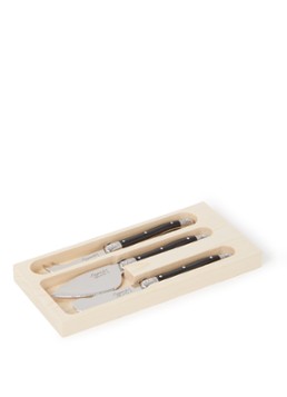 Laguiole Style de Vie Premium Line kaasmes set van 3 Zwart - Deal