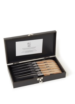 Laguiole Style de Vie Luxury Line steakmes set van 6 Zilver - Deal