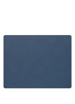 LIND DNA Table Mat Square placemat van leer 35 x 45 cm Donkerblauw - Deal