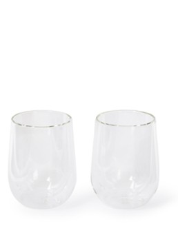 Point-Virgule Dubbelwandig koffie- en theeglas 25 cl set van 2 Transparant - Deal