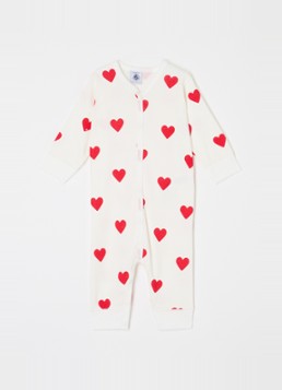 Petit Bateau Meisjes Dors Bien babypak van katoen in de kleur Gebroken wit, maat: 86