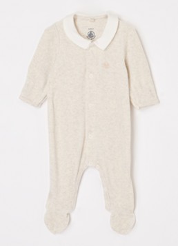 Petit Bateau Meisjes Talotelli babypak van katoen in de kleur Beige, maat: 6M