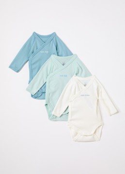Petit Bateau Jongens Romper in giftbox 3-delig in de kleur Groen, maat: 1M=56
