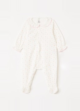 Petit Bateau Meisjes Babypak met print in de kleur Gebroken wit, maat: NAI=50