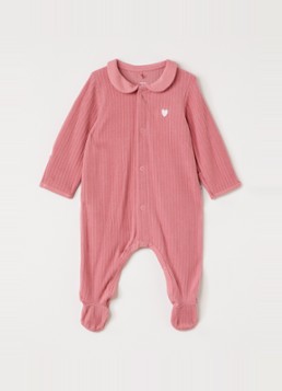 Petit Bateau Meisjes Babypak van corduroy in de kleur Roze, maat: NAI=50