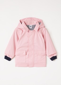 Petit Bateau Meisjes Regenjas met capuchon in de kleur Roze, maat: 18M=80