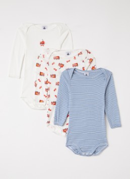 Petit Bateau Meisjes Brandweer romper 3-delig in de kleur Rood, maat: 24M=86