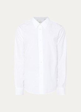 AMI Paris Heren Regular fit overhemd met kraag in de kleur Wit, maat: 43