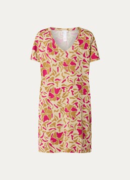 Hanro Dames Nachthemd met V-hals in de kleur Beige, maat: M