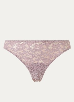 Hanro Dames String van kant in de kleur Oudroze, maat: L