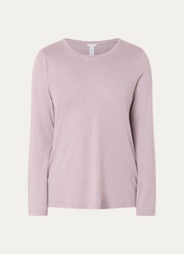 Hanro Dames Nachthemd met ronde hals in de kleur Oudroze, maat: L