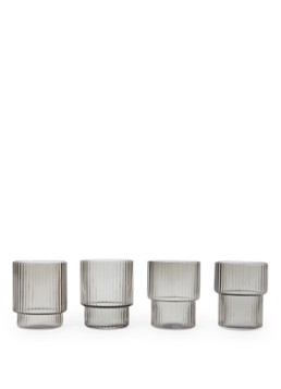 Ferm LIVING Ripple drinkglas 6 cl set van 4 - Deal