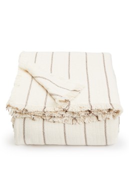 Ferm LIVING Aires bedsprei van katoen 250 x 240 cm Beige - Deal