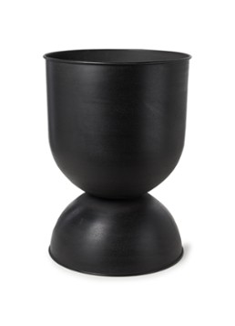 Ferm LIVING Hourglass Medium sierpot voor binnen en buiten Ø40 cm Zwart - Deal
