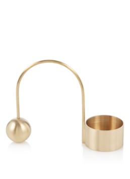 Ferm LIVING Balance waxinelichthouder 9 cm Goud - Deal