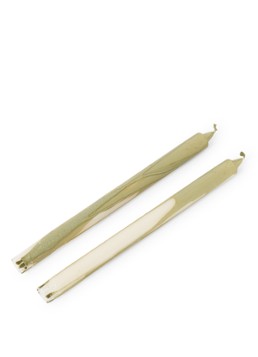 Ferm LIVING Dryp kaars 30 cm set van 2 Olijfgroen - Deal