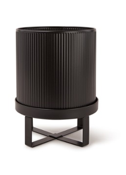 Ferm LIVING Bau Pot plantenbak voor binnen 18 x 24 cm Zwart - Deal