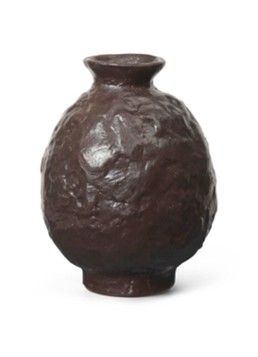 Ferm LIVING Doro Medium vaas 16 cm Donkerbruin - Deal