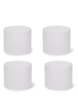 Ferm LIVING Ripple drinkglas 20 cl set van 4 Wit - Deal