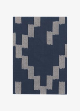 Ferm LIVING Ikat theedoek van katoen 70 x 50 cm Donkerblauw - Deal