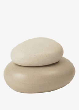 Ferm LIVING Pebble Medium opbergdoos 12 x 16 cm Beige - Deal