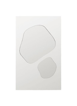 Ferm LIVING Folia wandspiegel 50 x 82 cm Zilver - Deal