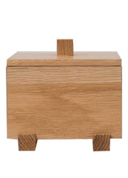 Ferm LIVING Moku opbergdoos 10 x 9,5 cm Lichtbruin - Deal