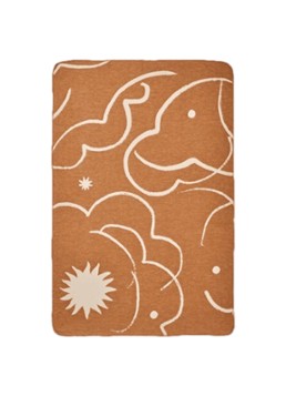 Ferm LIVING Skye plaid 120 x 80 cm Oranje - Deal
