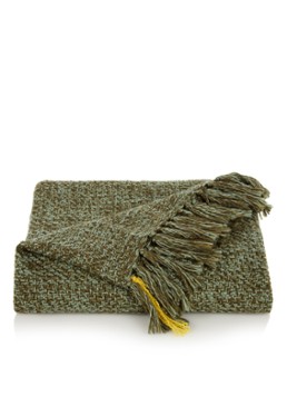 Malagoon Olive plaid 125 x 150 cm Olijfgroen - Deal