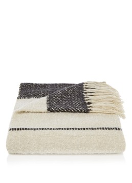 Malagoon Berber plaid in wolblend Gebroken wit - Deal