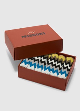 Missoni Best gastendoek - 30 x 30 cm set van 6 in geschenkverpakking Oranjebruin - Deal