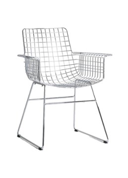 HKliving Wire stoel Chroom
