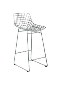 HKliving Wire barkruk Chroom - Deal