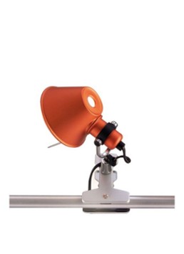Artemide Tolomeo Micro Pinza klemlamp Oranje