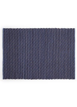 Hay Channel vloerkleed in wolblend 140 x 200 cm Indigo