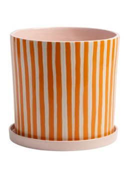 &klevering Ray bloempot 21,5 cm Oranje - Deal