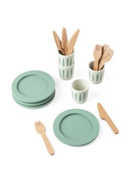 Sebra Servies speelgoed in de kleur Lindegroen