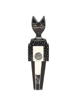 Vitra Wooden Dolls Cat small Zwart