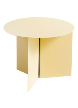 Hay Slit Table Round bijzettafel Geel