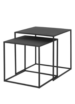 Blomus Fera bijzettafel set van 2 Zwart - Deal
