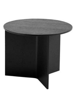 Hay Slit Wood bijzettafel Zwart