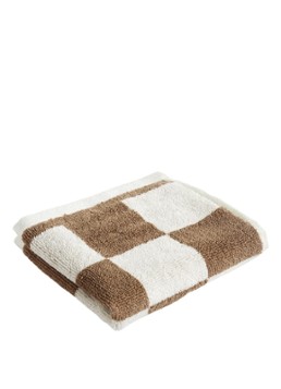 Hay Check badhanddoek 50 x 90 cm Beige