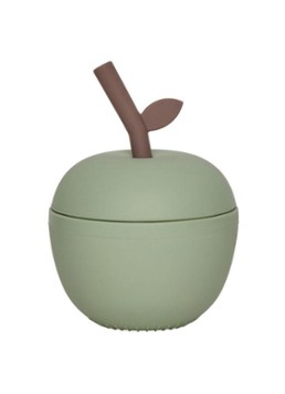 OYOY Apple drinkfles siliconen Groen - Deal